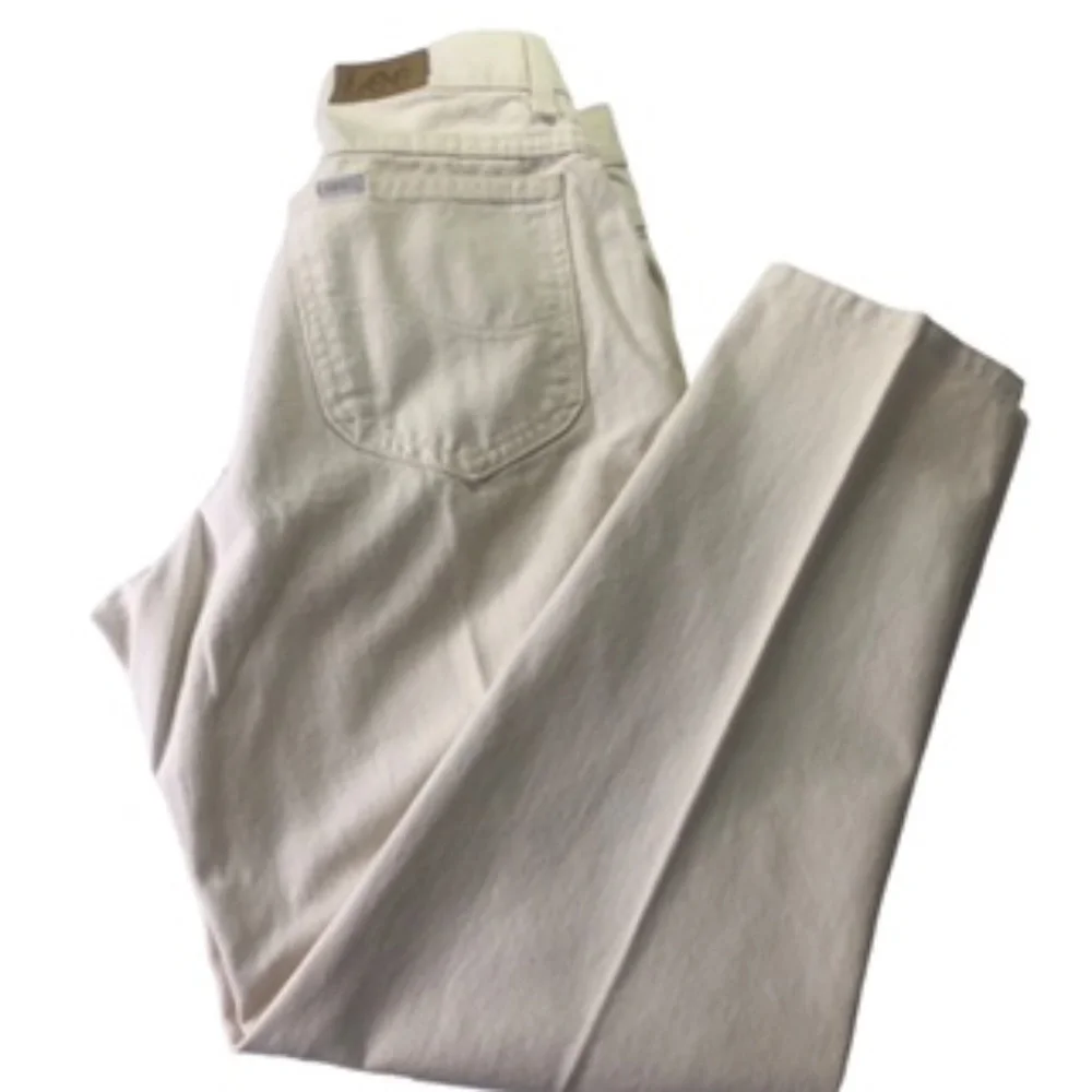 Lee Vanilla Colored Straight Leg Jeans Size Juniors 11 M - Picture 3 of 12